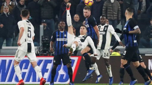 Covid-19: Juventus-Inter encabeça lista de jogos à porta fechada em Itália