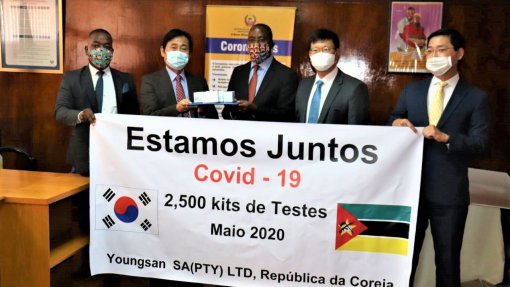 Covid-19: Coreia do Sul oferece 2.500 kits de testagem a Moçambique