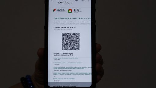 Covid-19: Aplicação para leitura do certificado digital já disponível para telemóveis