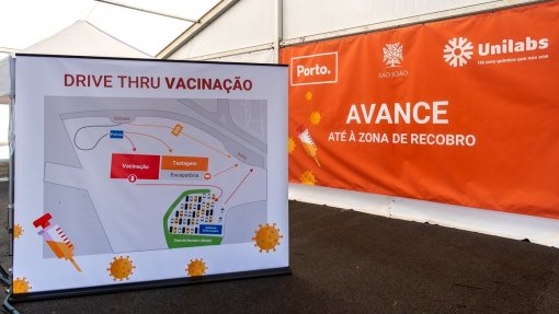 Covid-19: Autoagendamento para vacinação ‘drive thru’ no Porto disponível a partir de hoje