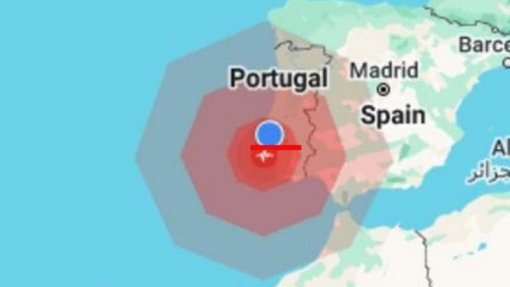 Sentidas mais três réplicas após sismo de magnitude 5,3 ao largo de Sines